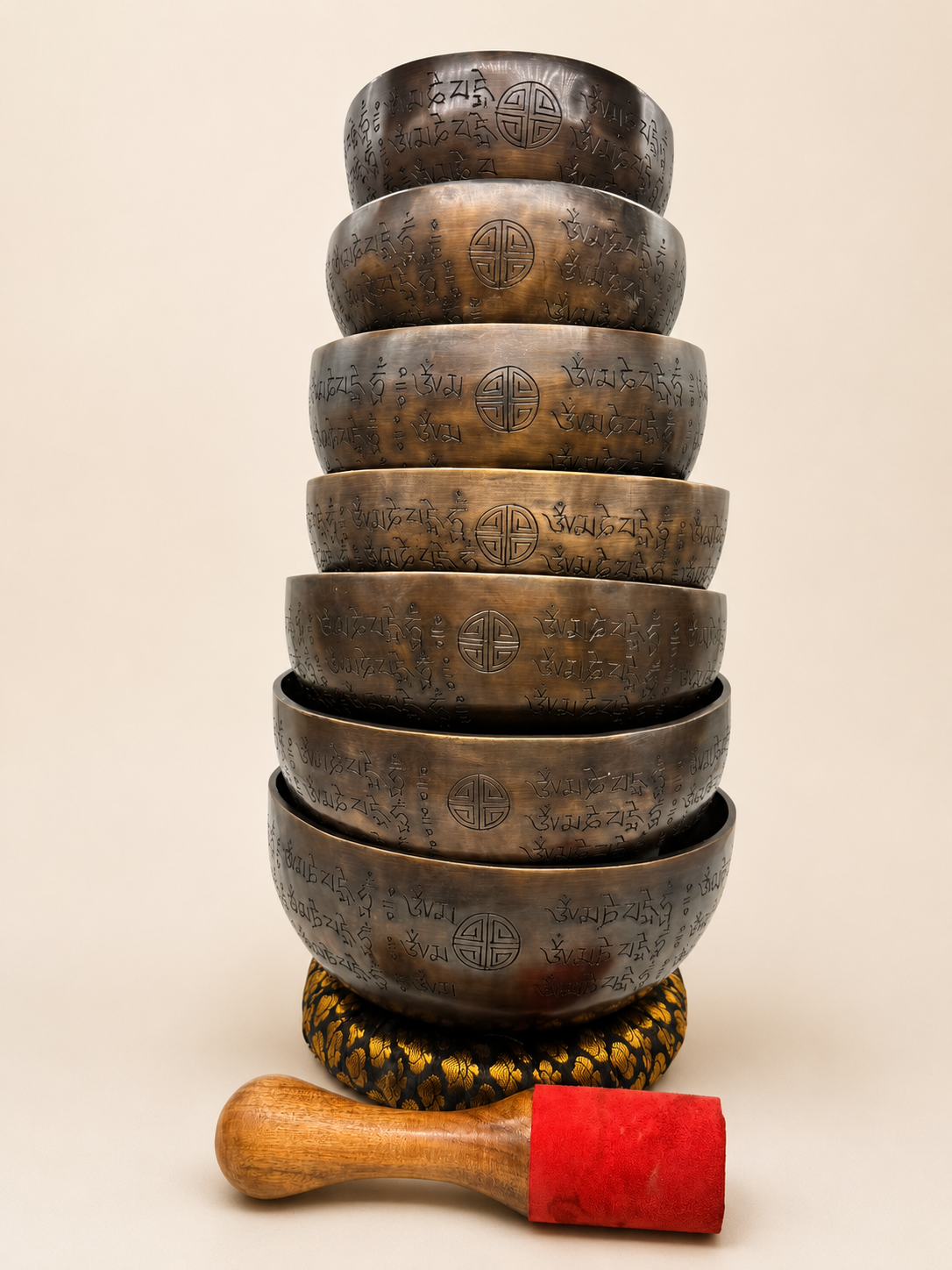 Full Moon Mantra 7 Chakra Singing Bowl Set